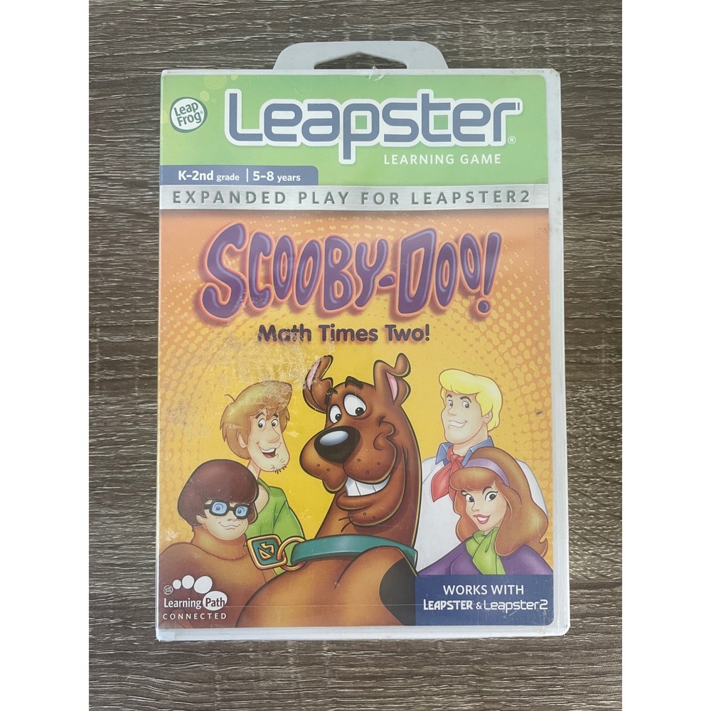 LeapFrog Leapster Scooby-Doo Math Times Two Game New Sealed 2009 K-2nd Grade - Picture 3 of 7